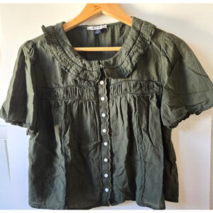 American Eagle Outfitters Olive Blouse
